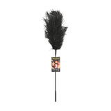 Ostrich Feather Black Tickler