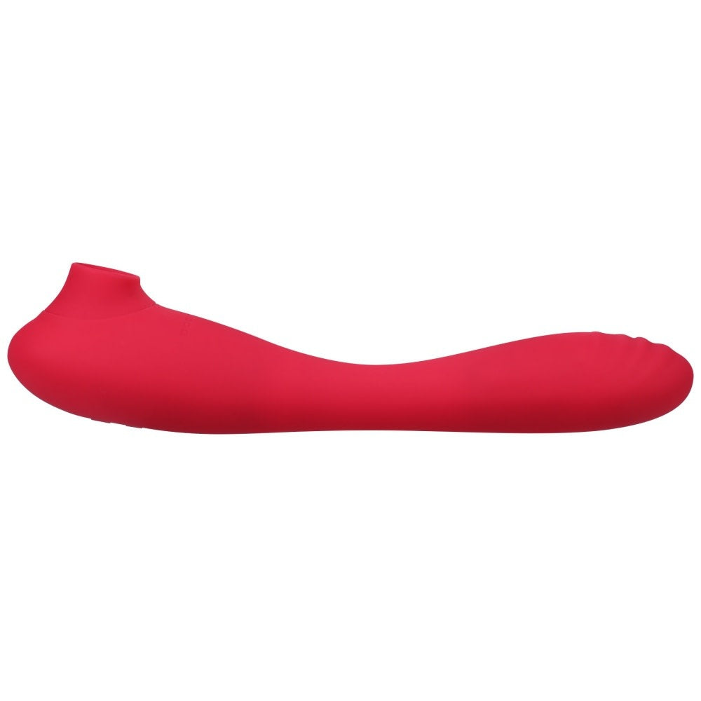 This Product Sucks - Sucking Clitoral Stimulator With Bendable G-Spot Vibrator - Pink