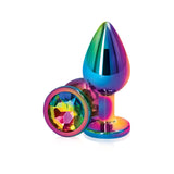 Rear Assets Anal Plug - Multicolor - Medium - Rainbow