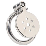 Stainless Steel Flat Inverted Chastity Cage