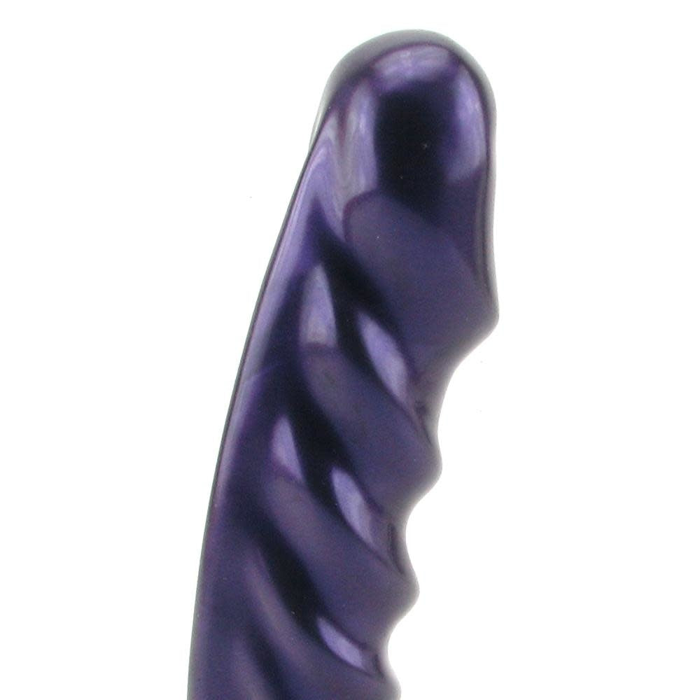 Echo Vibrating Silicone Dildo - Midnight Purple