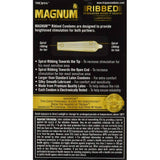 Magnum Ribbed Condom 12-pack