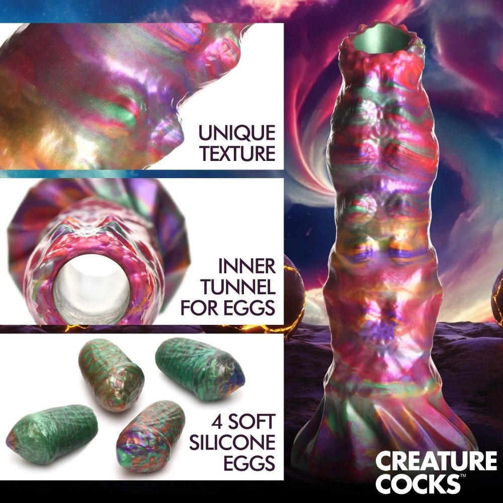 Creature Cocks Larva Silicone Ovipositor Dildo W/ Eggs