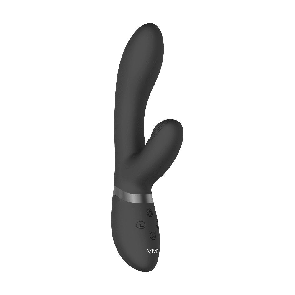 Vive Kyra Pulse Clitoral Rabbit Vibrator Black