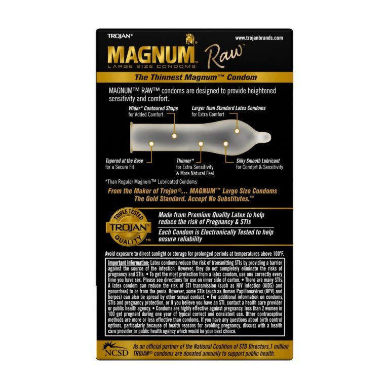 Magnum Raw Condoms 10-Pack