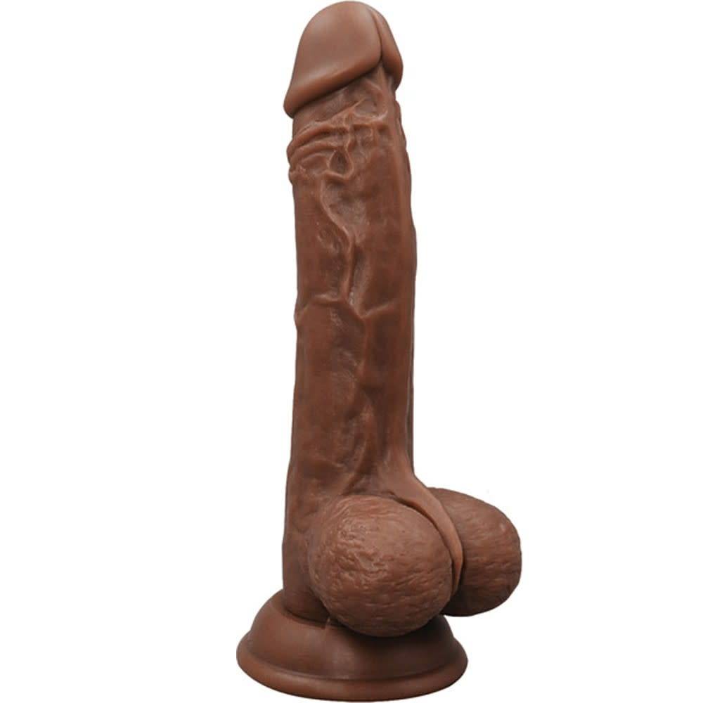 Turbo Baller Realistic Vibrator Brown