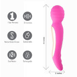 Zoe Maia Dual Vibrating Wand - Pink