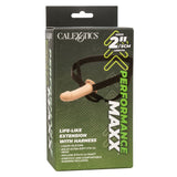 Performance Maxx Lifelike Penis Extension 8" Ivory w/Harness