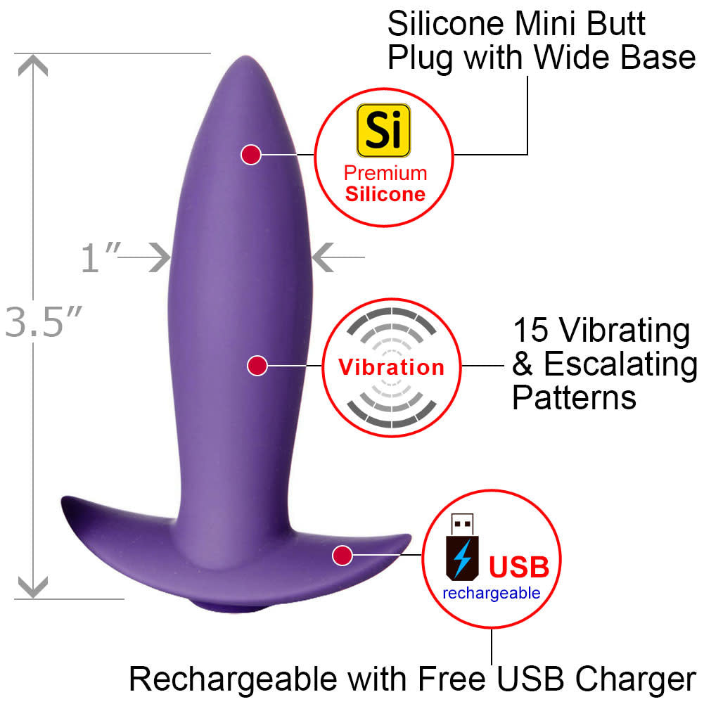 Rechargeable Vibrating Butt Plug