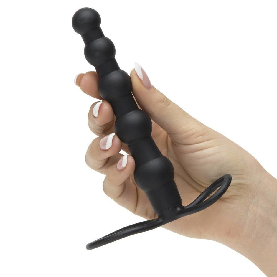 Silicone Love Rider Beaded Dual Penetrator