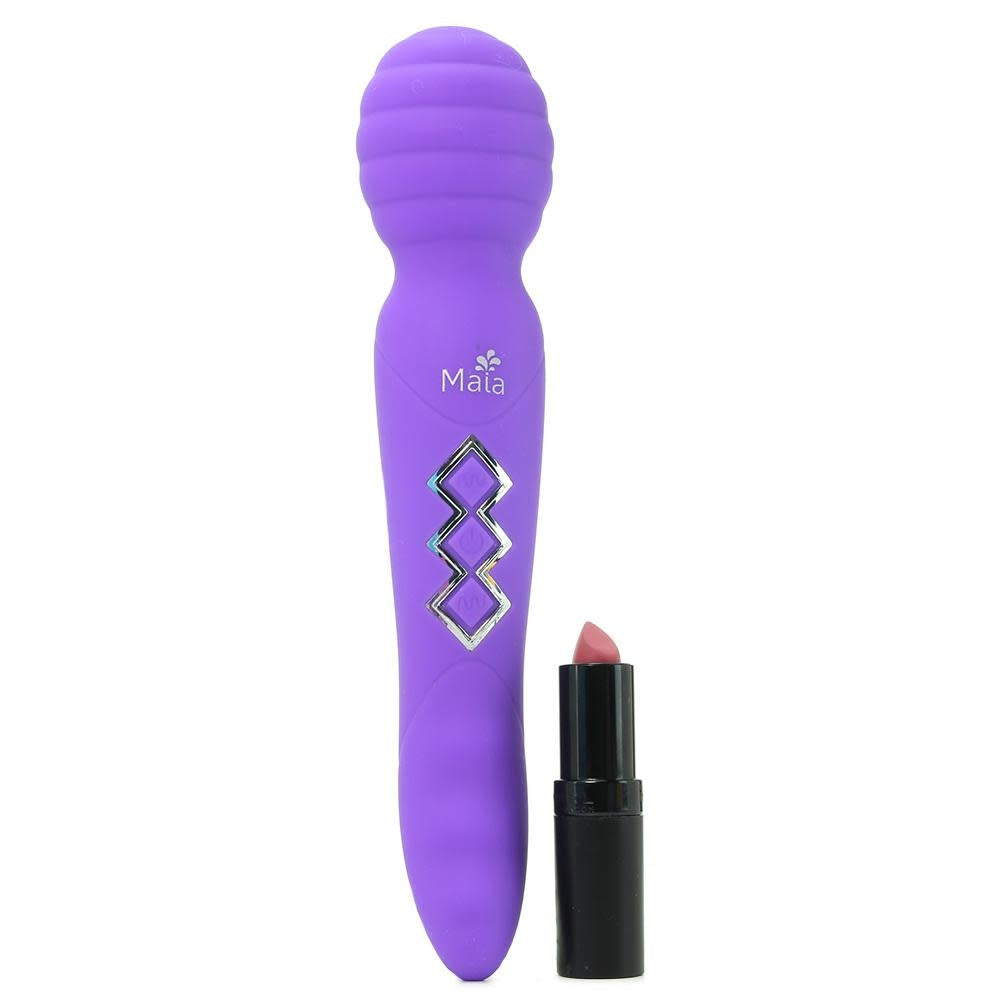 Zoe Maia Dual Vibrating Wand - Purple