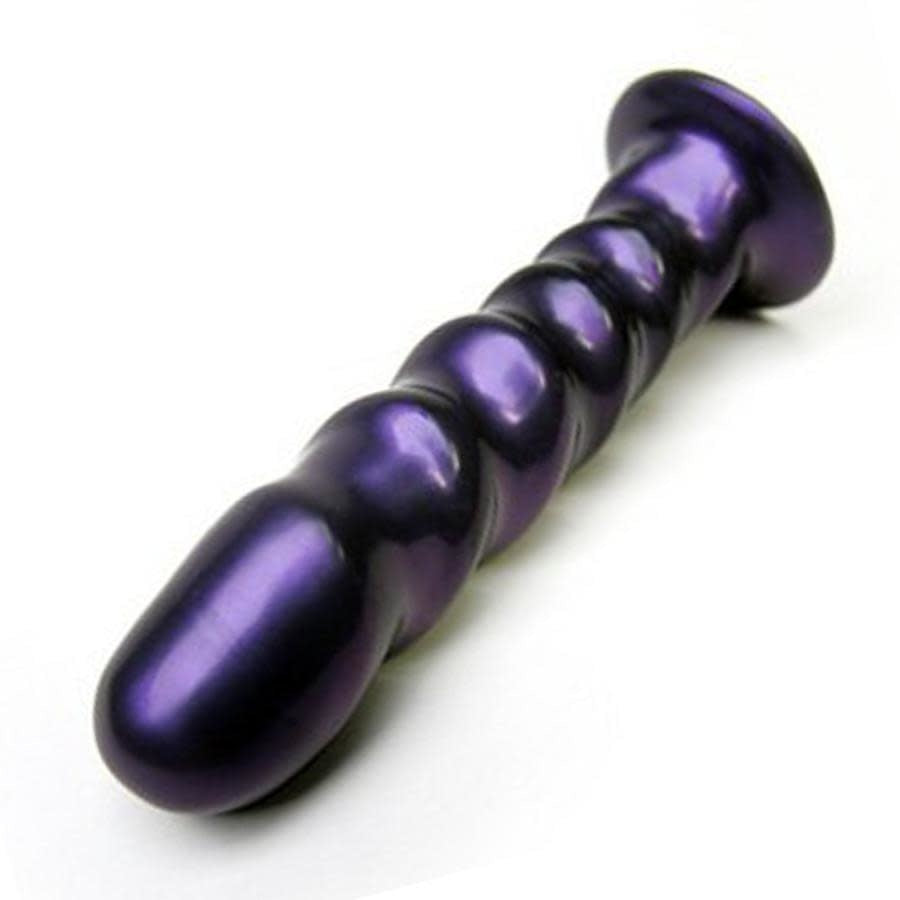 Echo Vibrating Silicone Dildo - Midnight Purple