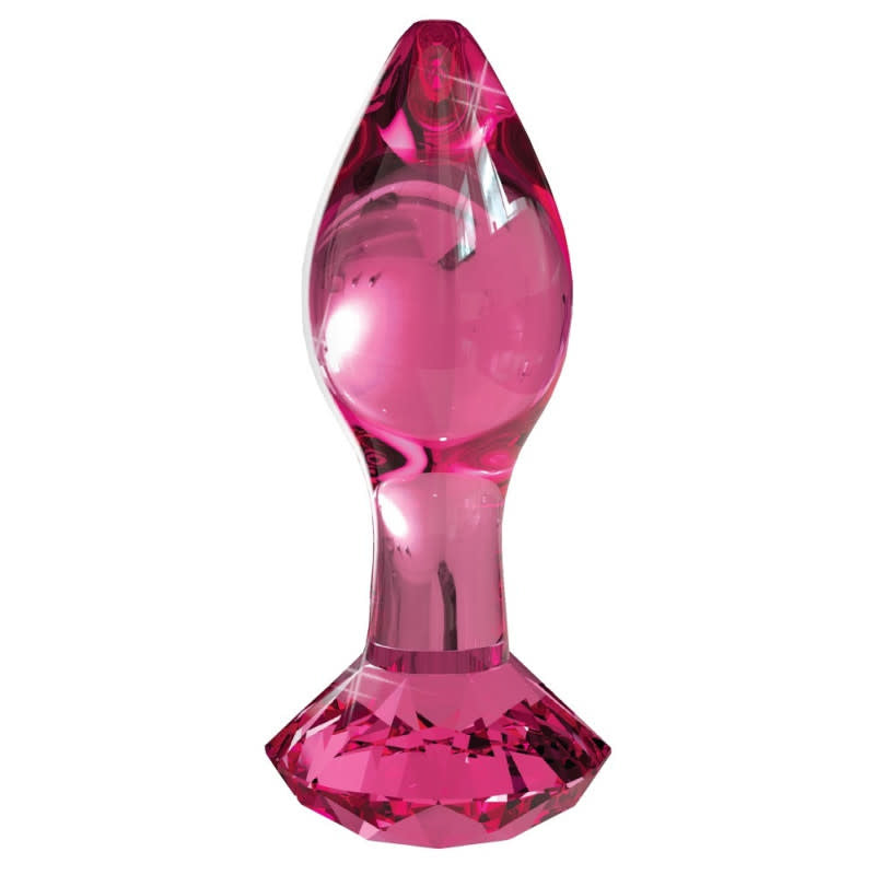 Icicles No. 79 Glass Diamond Plug - Pink