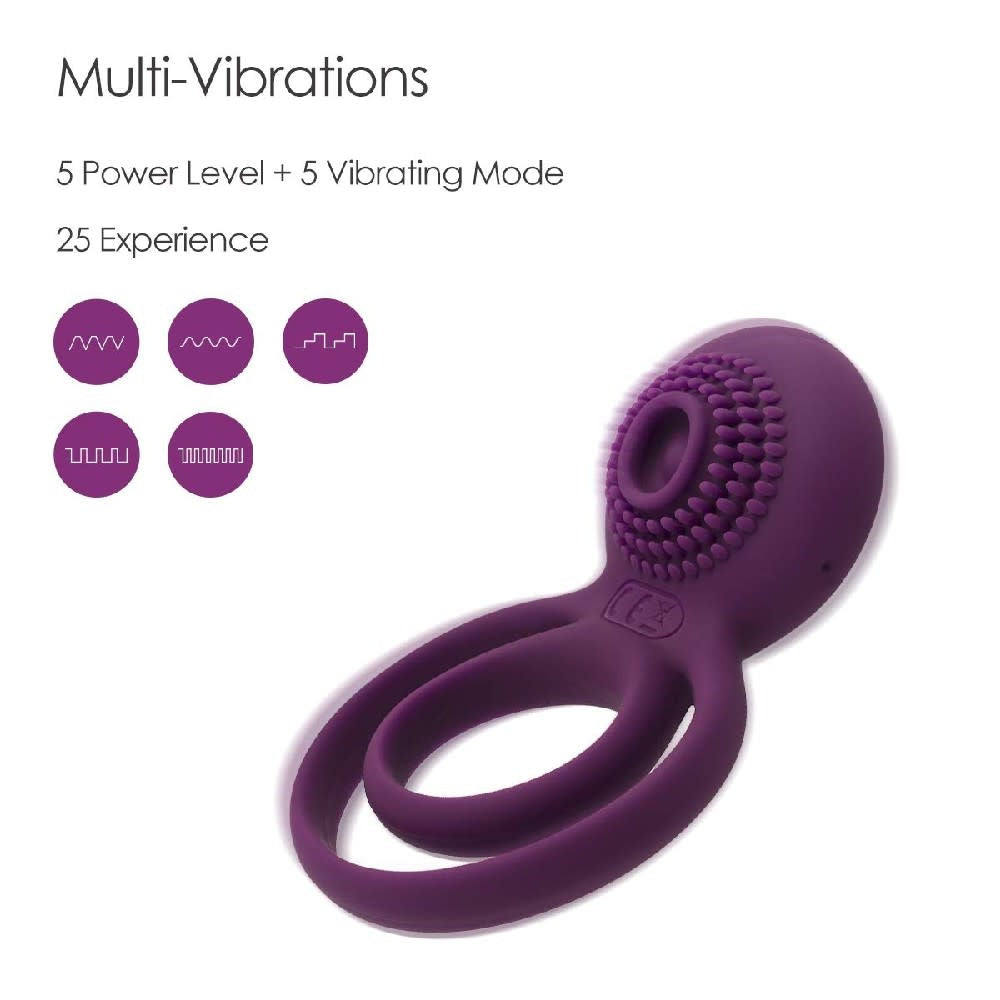 Tammy Double Ring Vibrating Cock Ring