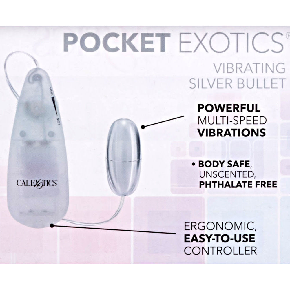 Pocket Exotics Vibrating Silver Bullet