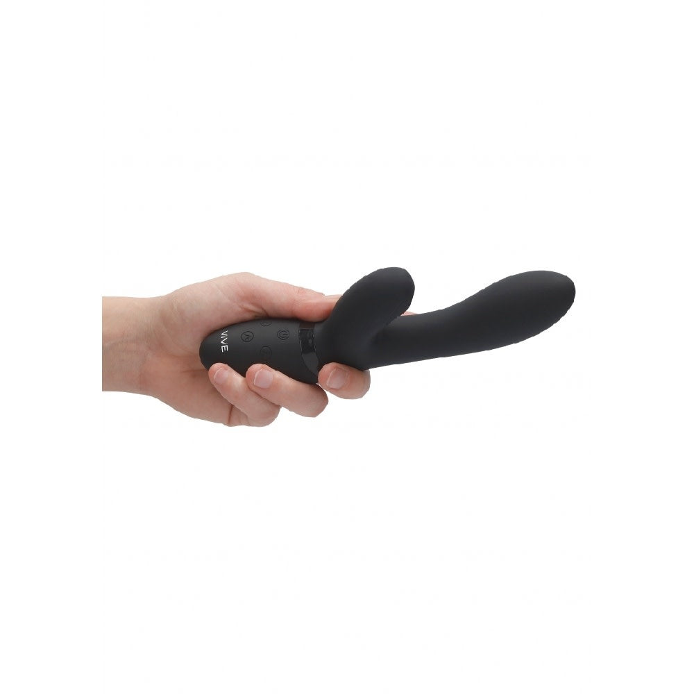 Vive Kyra Pulse Clitoral Rabbit Vibrator Black