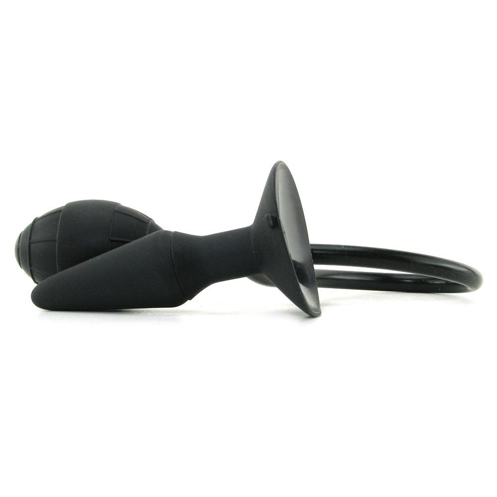 Colt Medium Pumper Plug Silicone Inflatable Butt Plug Black