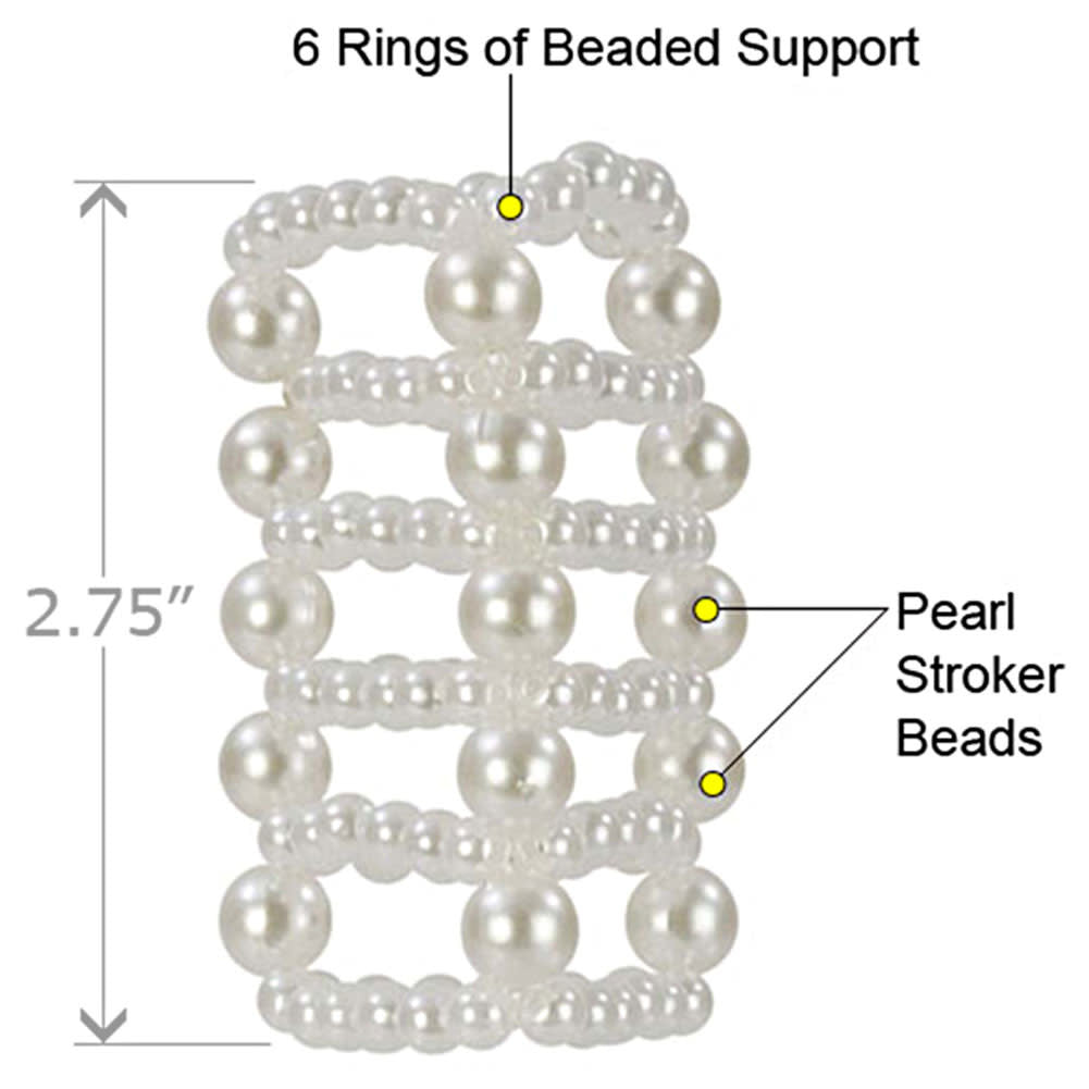 Basic Pearl Stroker Beads - Large