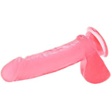 Crystal Jellies Ballsy Super Cock 7-inch - Pink