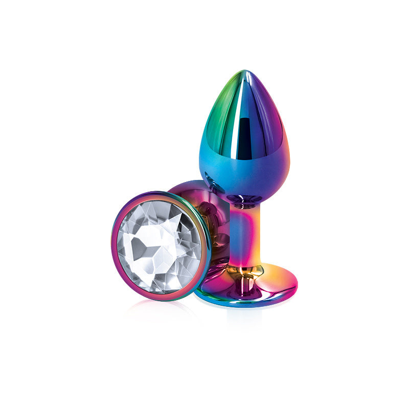 Rear Assets Anal Plug - Multicolor - Small - Clear