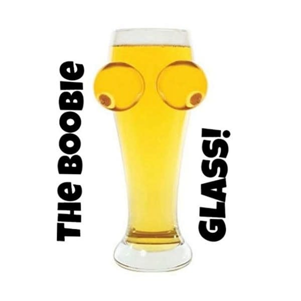 Boobie Beer Glass