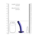 Smooth G-Spot Dildo - 5 Inch Metallic