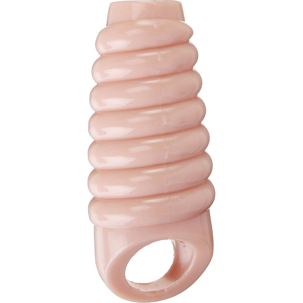 Really Ample Ribbed Penis Enhancer  - Natural