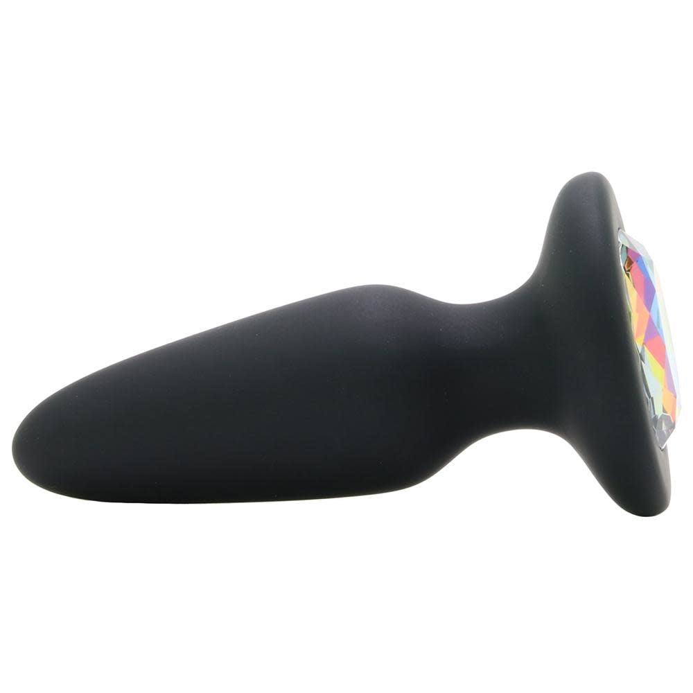 Glams Rainbow Gem Silicone Butt Plug