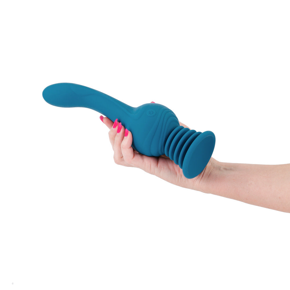 Revolution Earthquake Teal Gyrating Vibrator