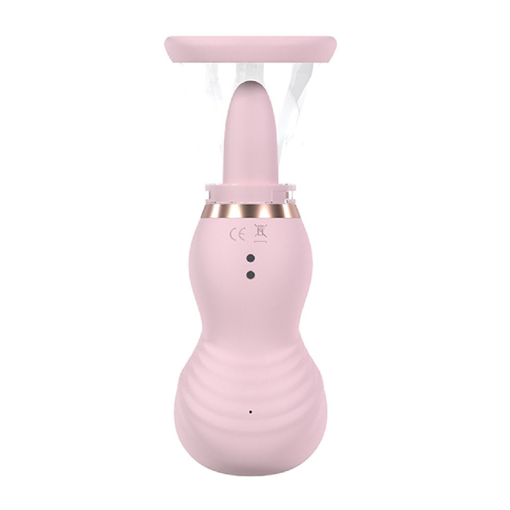 Pumped - Sensual - 13-Speed - Silicone - Rechargeable Vulva & Breast Pump - Pink