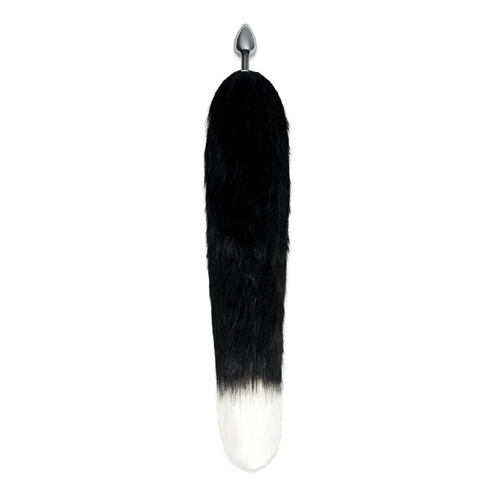 Chrome Plug With Black Fox Tail and Talons