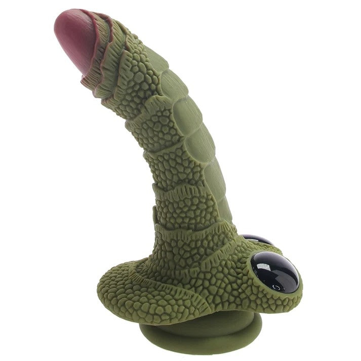 Creature Cocks - Swamp Monster Green Scaly Silicone Dildo