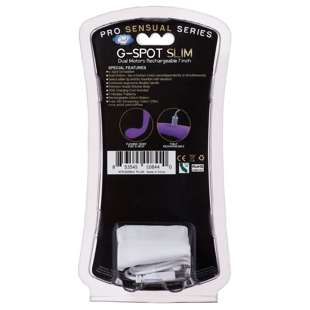 G-Spot Slim 7 Inch Flexible Vibrator