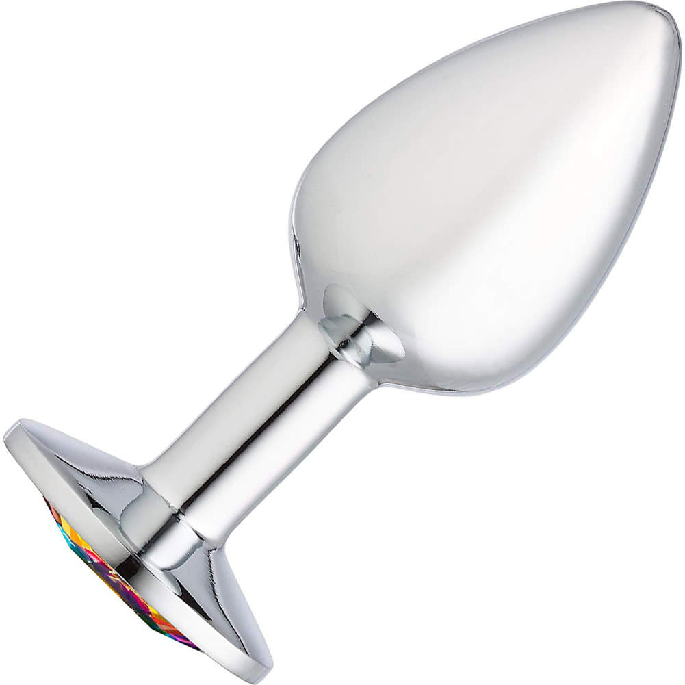 Gems Silver Chrome Anal Plug - Small