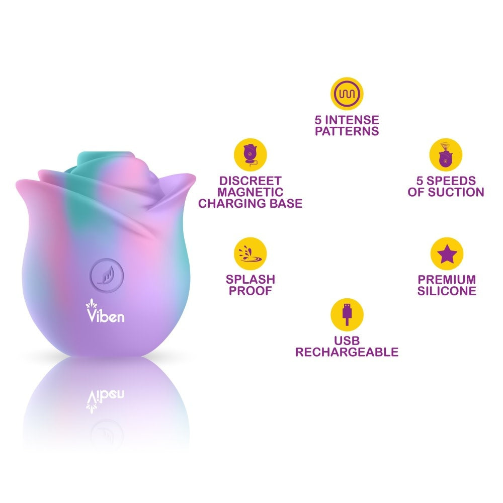 Zen Rose Pleasure Air Vibrator - Unicorn