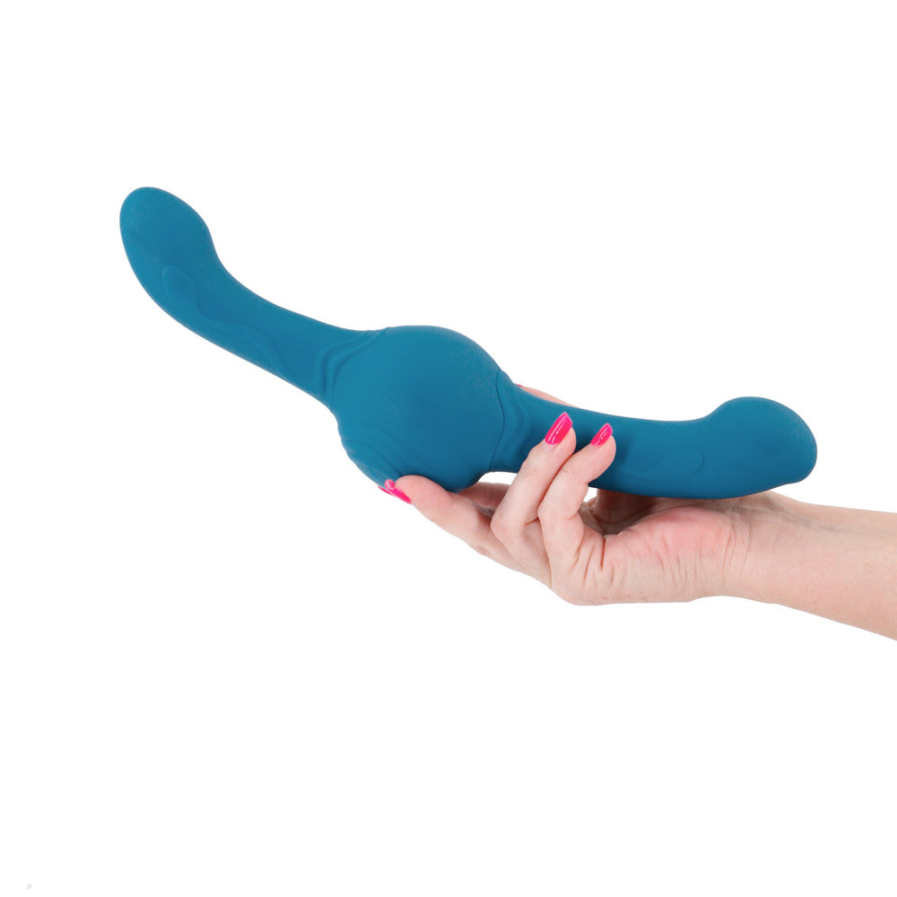 Revolution Tsunami Teal Gyrating Double Ended Vibrator