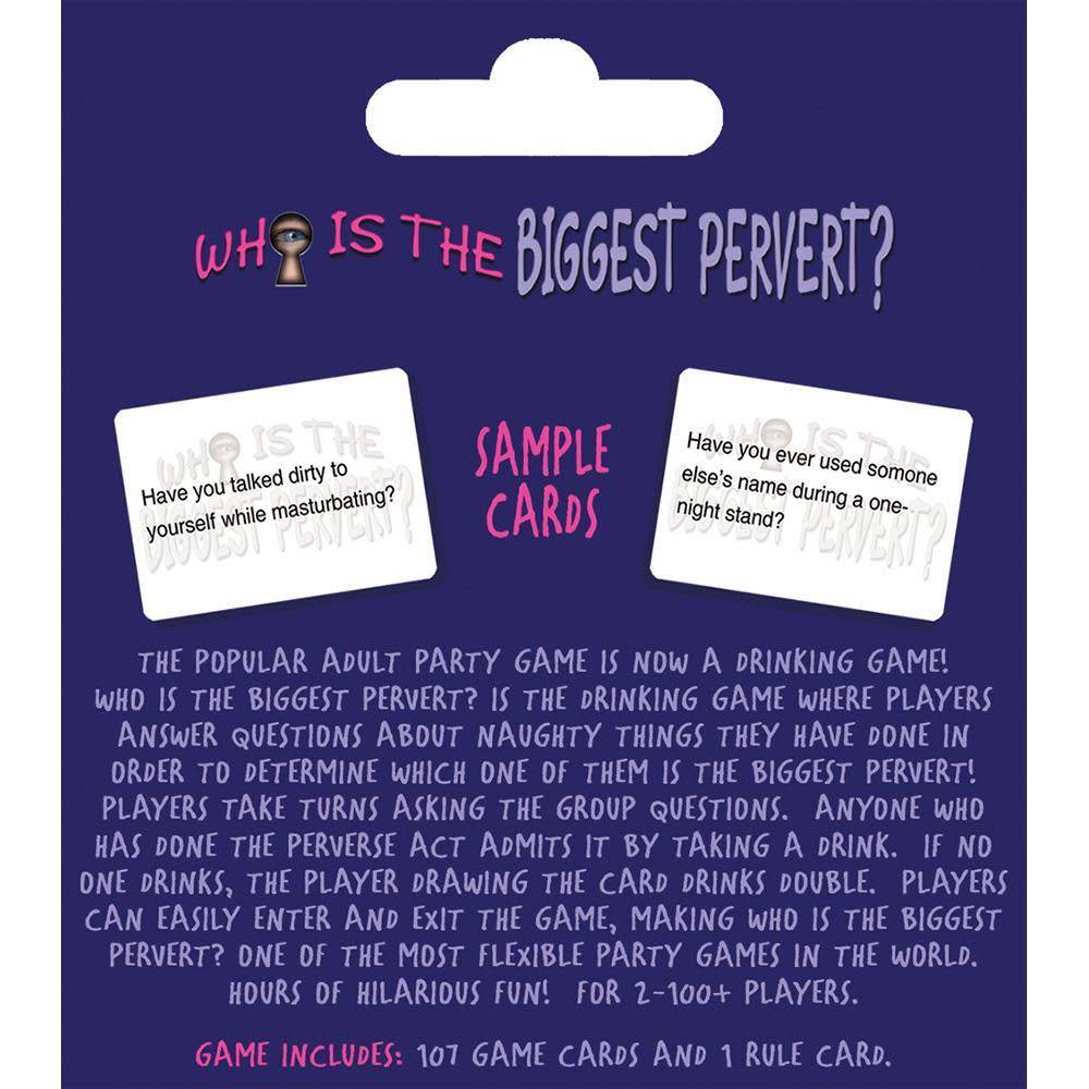 Who Is The Biggest Pervert? Card Game