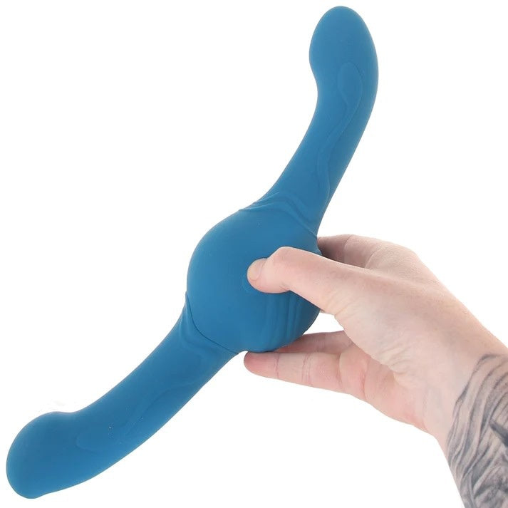 Revolution Tsunami Teal Gyrating Double Ended Vibrator