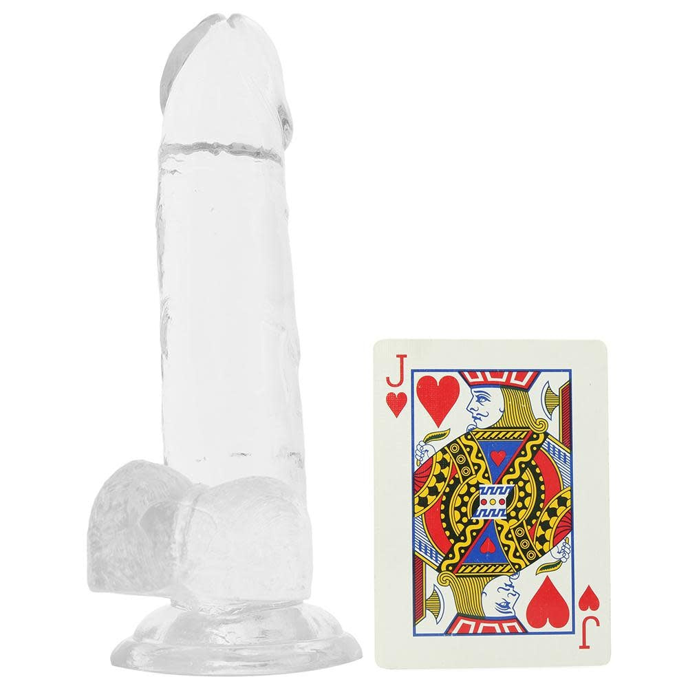 King Cock Clear 8" Cock With Balls