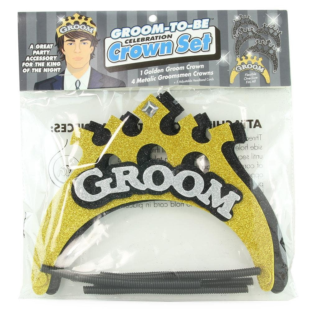 Groom-to-Be Celebration Crown Set