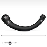 Vibra-Crescent Silicone Dual Ended Dildo