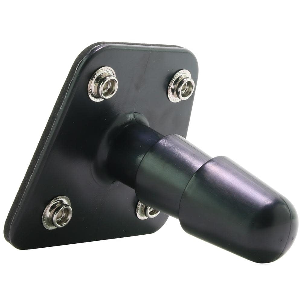 Vac-U-Lock Vibrating Plug With Snaps & Remote - Black