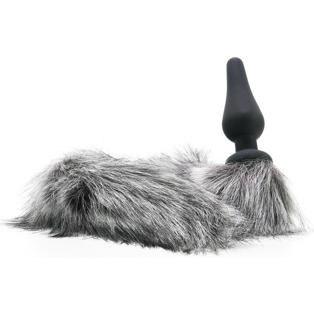 Tailz Grey Wolf Tail Anal Plug and Ears Set