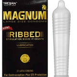 Trojan Magnum Ribbed Condom 3-pack