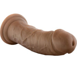 Au Naturel - 8 Inch Dildo With Suction Cup - Mocha