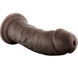 Au Naturel - 8 Inch Dildo With Suction Cup - Chocolate