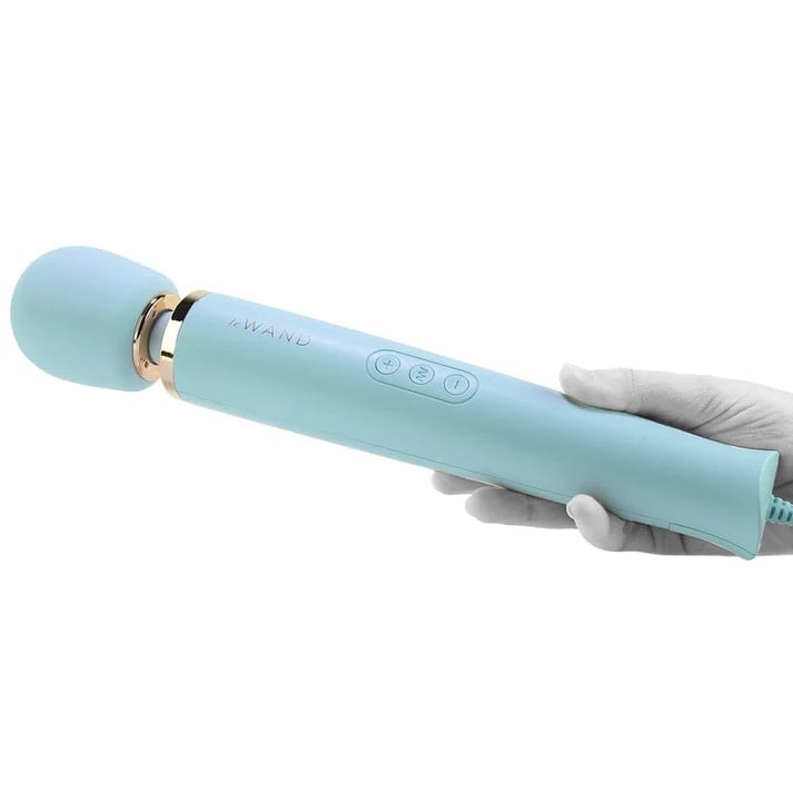 Le Wand Powerful Plug-In Vibrating Massager - Sky Blue