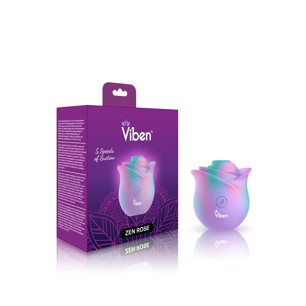 Zen Rose Pleasure Air Vibrator - Unicorn