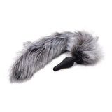 Tailz Grey Wolf Tail Anal Plug and Ears Set