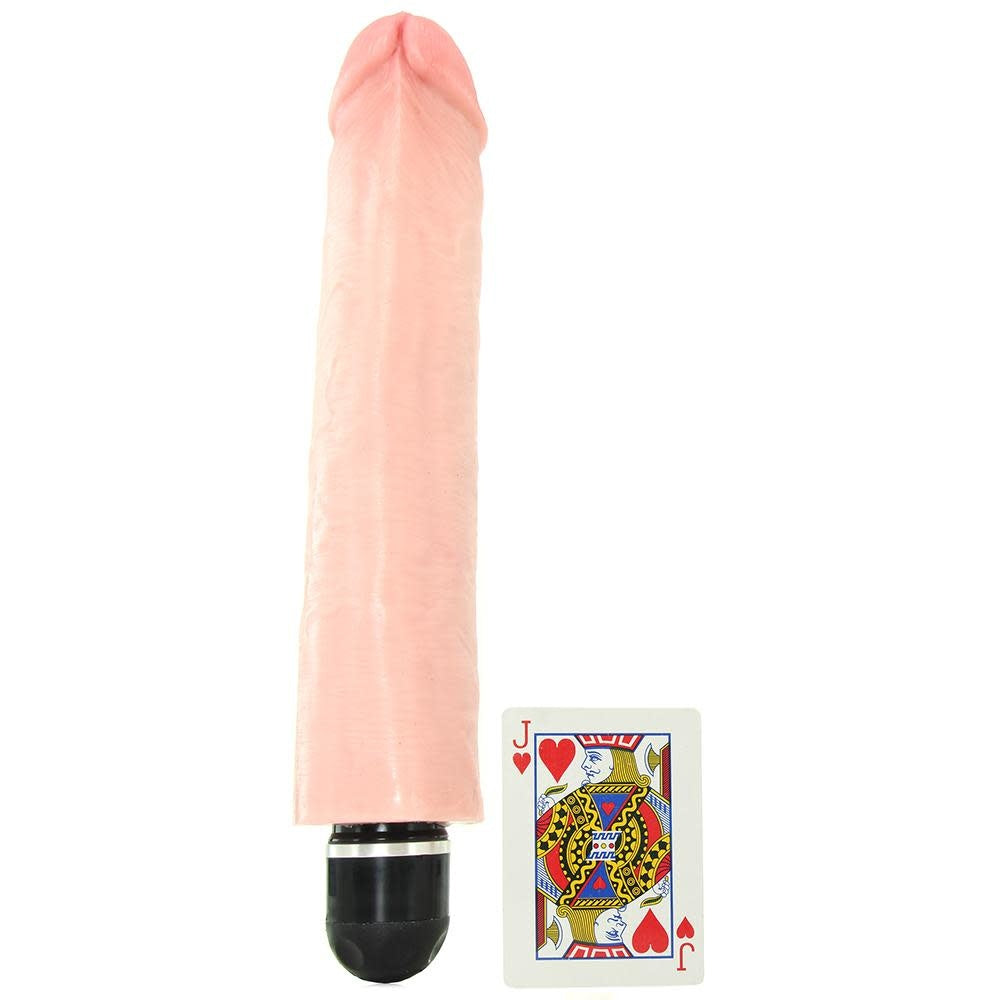 King Cock 10-inch Vibrating Stiffy - Vanilla